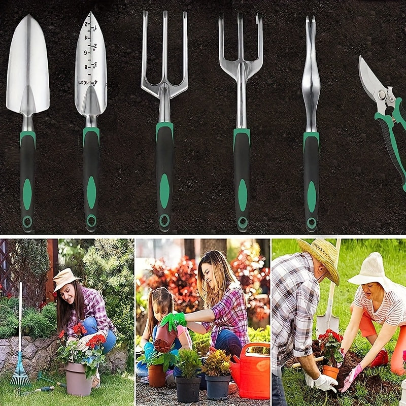 Garden Tools with Apron and Gloves Set (11pcs)
