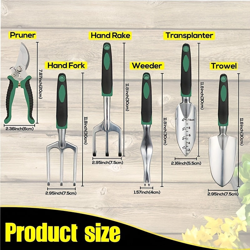 Garden Tools with Apron and Gloves Set (11pcs)